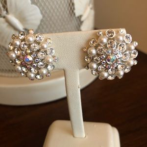 Crystal Pearl Earrings